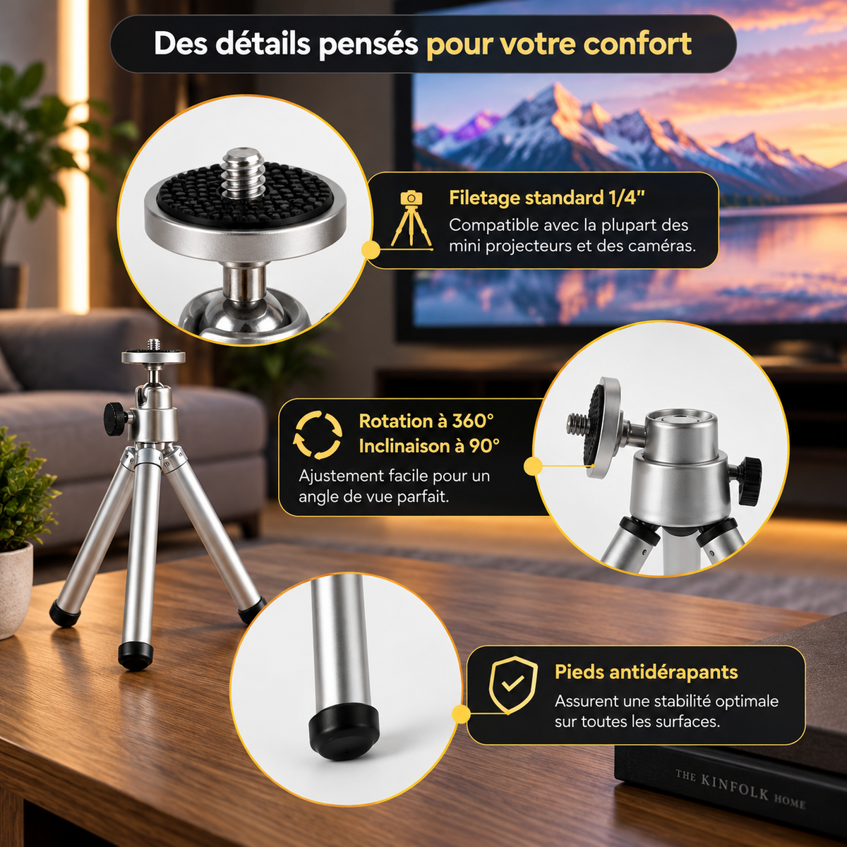 Trépied Universel pour Vidéoprojecteur