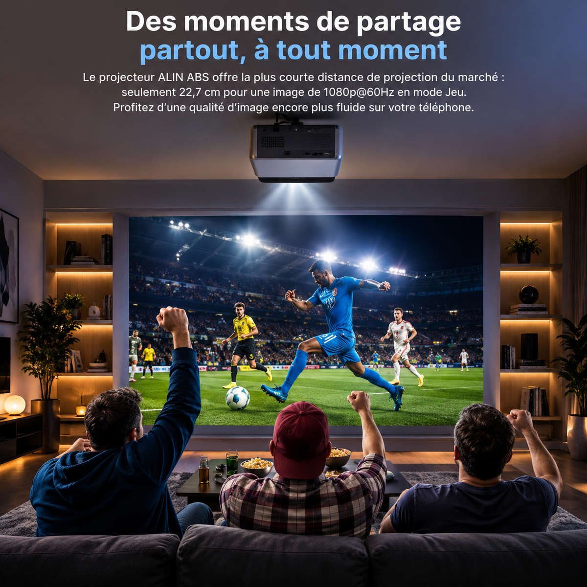 Vidéoprojecteur Full HD 1080p – Android, Wi-Fi & Bluetooth
