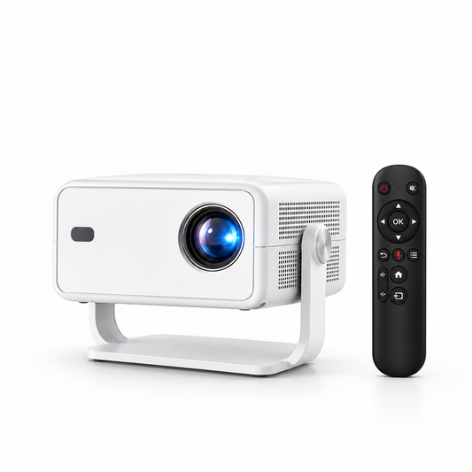 Vidéoprojecteur 360° Android 14 WiFi, Bluetooth, Dolby Audio