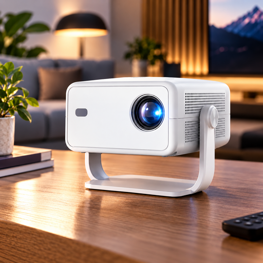 Vidéoprojecteur 360° Android 14 WiFi, Bluetooth, Dolby Audio