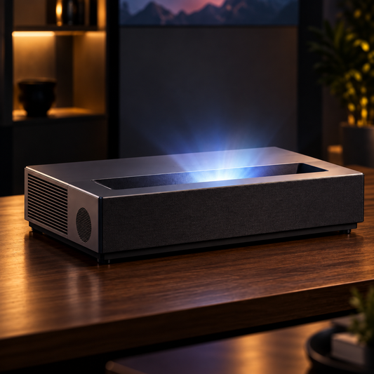 Vidéoprojecteur Laser 4K Ultra Courte Focale – 1800 ISO Lumens