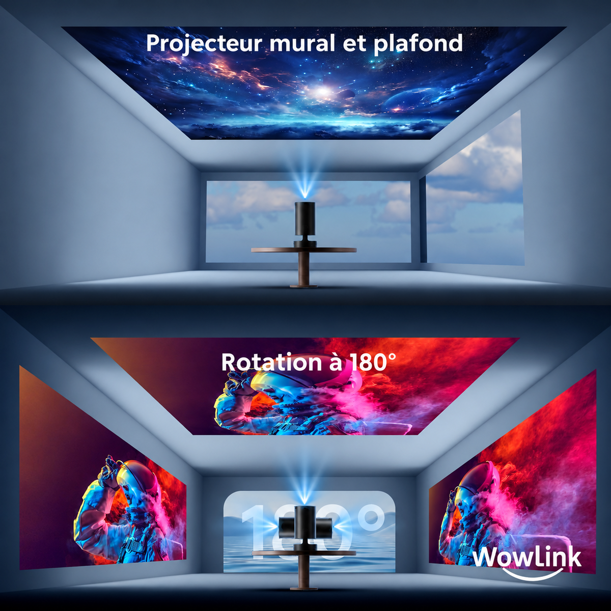 Vidéoprojecteur 4K Full HD Auto Focus, Dolby Audio